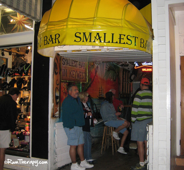 Smallest Bar in Key West - Rum Therapy copyright Rum Therapy
