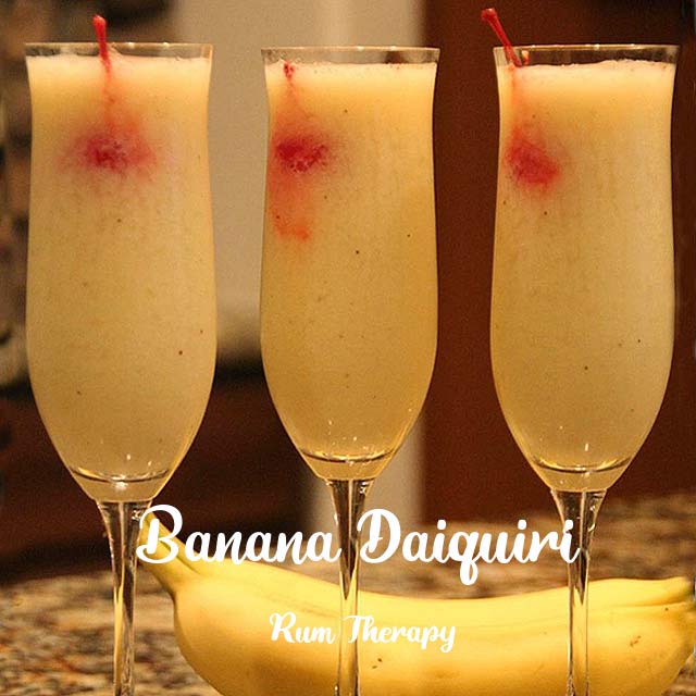 Banana Daiquiri with Canerock Rum » Cocktail Recipe